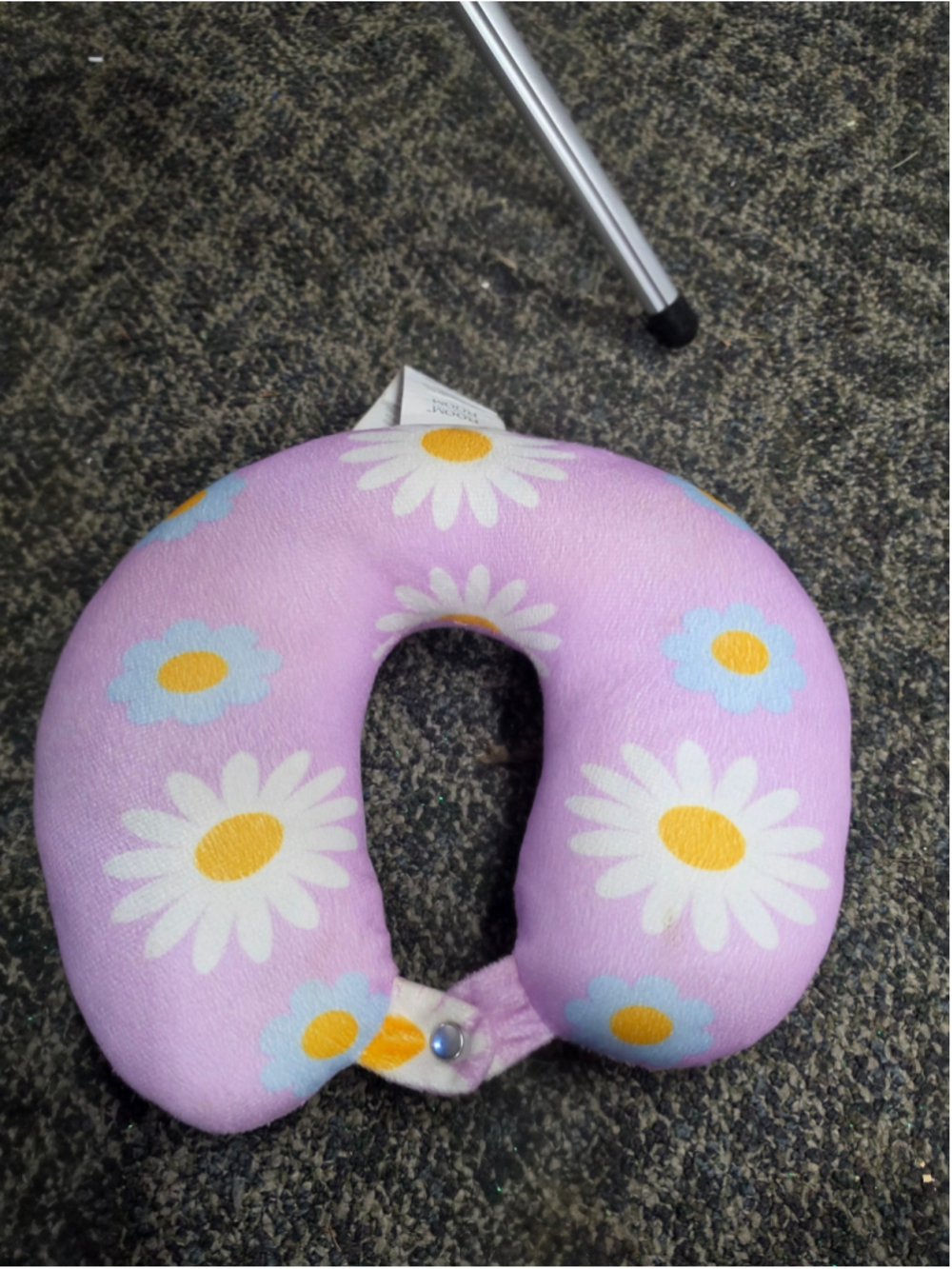 Room 2 Room Floral Neck Pillow One Size Purple White
